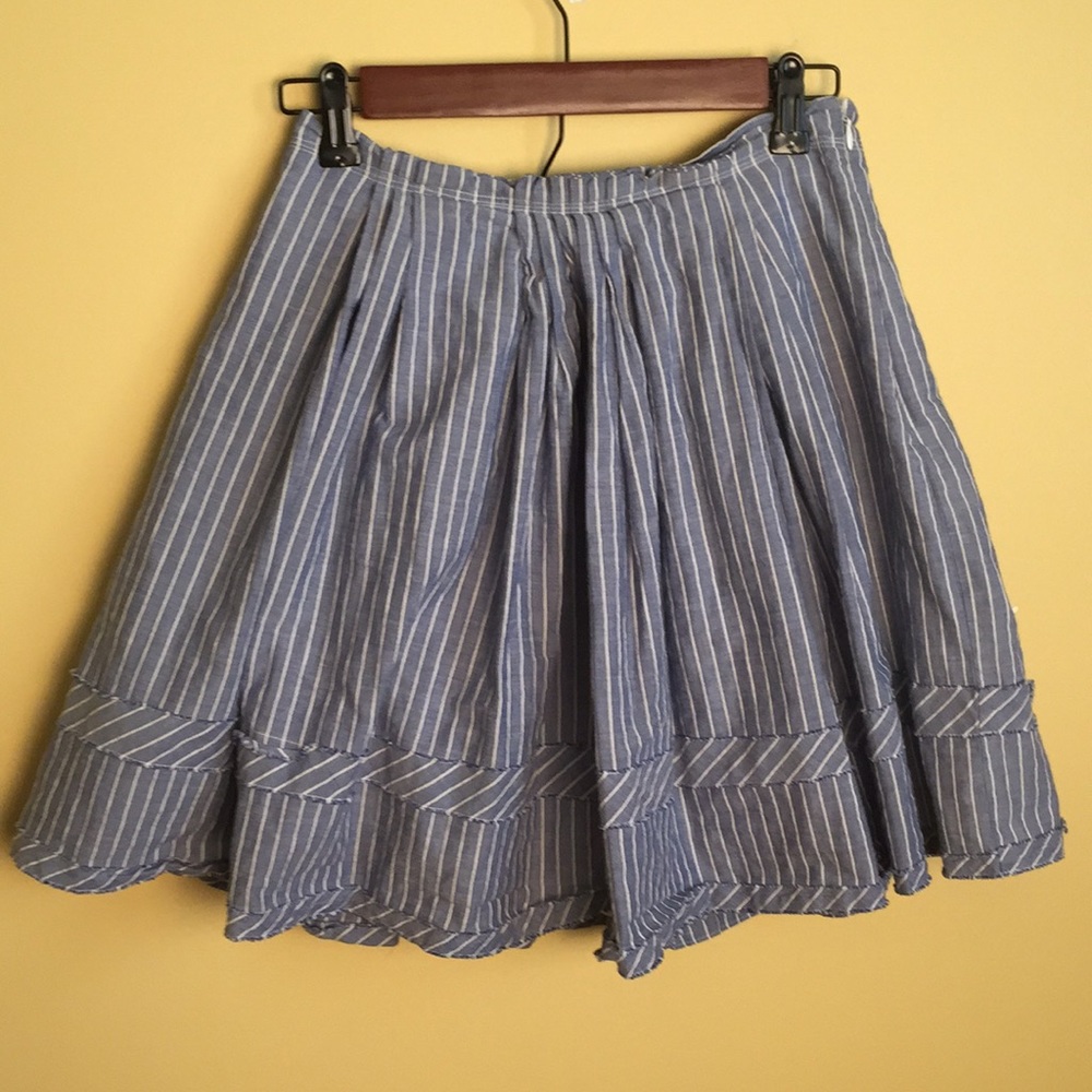 MADEWELL CHAMBRAY SKIRT
